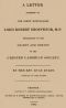 [Gutenberg 62158] • A letter addressed to the Right Honourable Lord Robert Grosvenor, M.P. / explanatory of the object and design of the Chester Cambrian Society